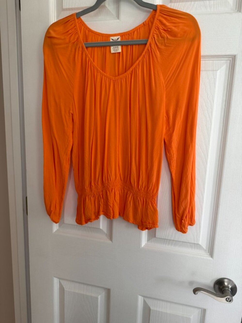 Womens Orange Blouse sz Small